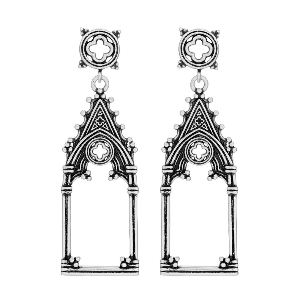 Restyle - Cathedralis Earrings - Silver coloured